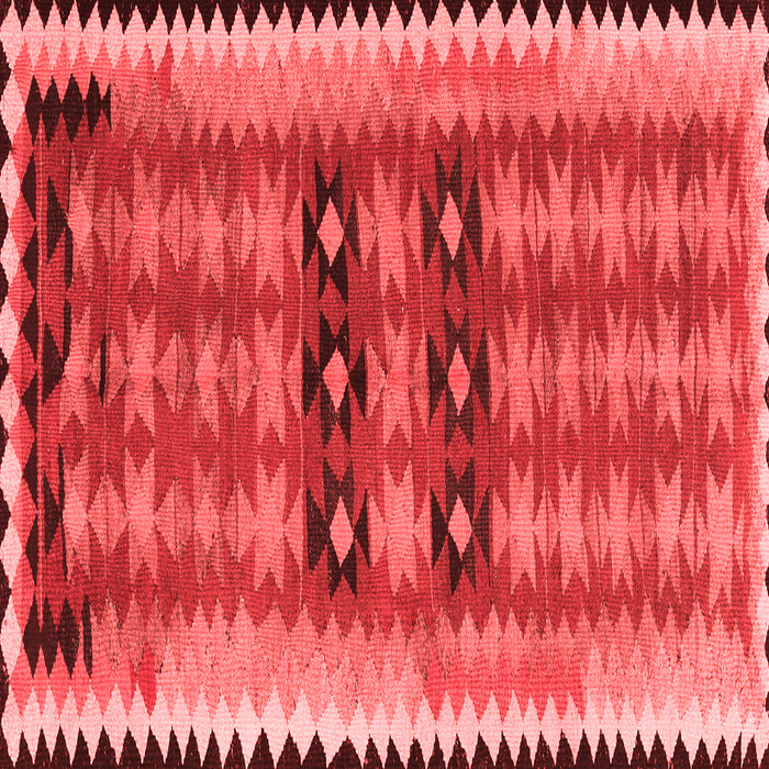 Machine Washable Southwestern Red Country Rug, wshtr2675red