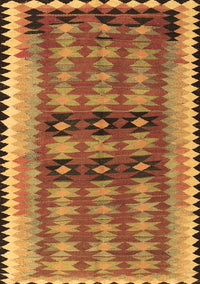 Southwestern Brown Country Rug, tr2675brn