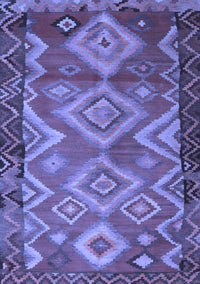 Southwestern Blue Country Rug, tr2676blu