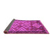 Sideview of Southwestern Purple Country Rug, tr2676pur