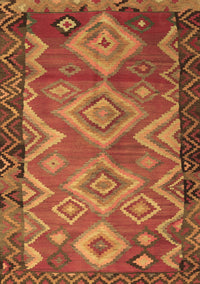 Southwestern Brown Country Rug, tr2676brn