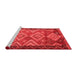 Country Red Washable Rugs