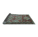 Sideview of Southwestern Light Blue Country Rug, tr2676lblu