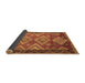 Sideview of Southwestern Brown Country Rug, tr2676brn