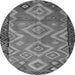 Machine Washable Southwestern Gray Country Rug, wshtr2676gry