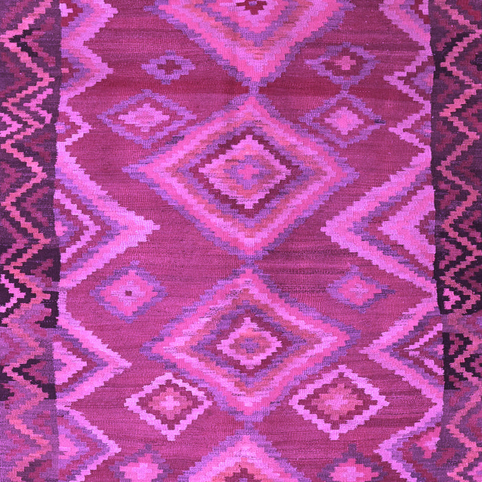 Machine Washable Southwestern Purple Country Area Rugs, wshtr2676pur