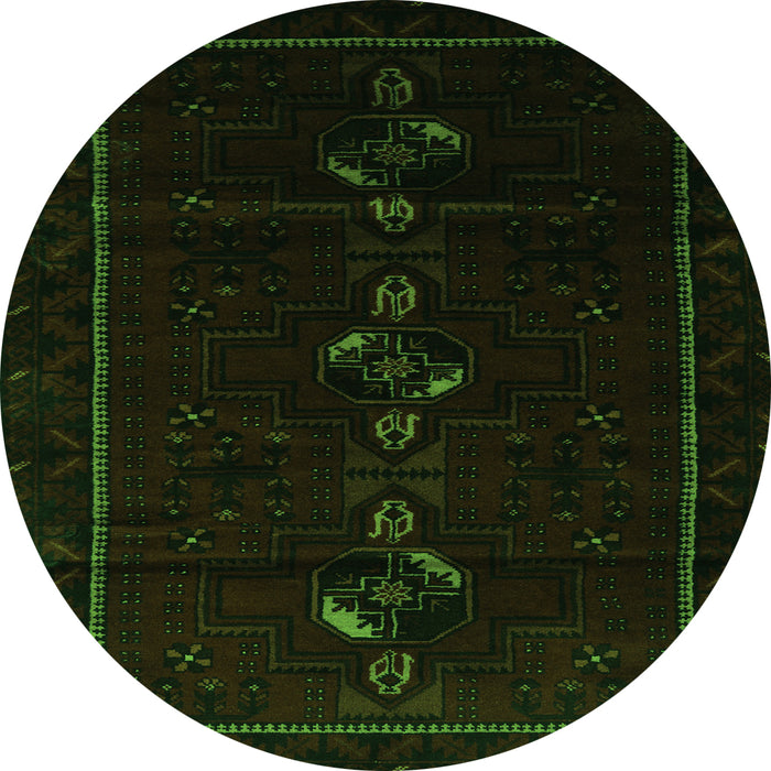 Machine Washable Persian Green Traditional Area Rugs, wshtr2677grn