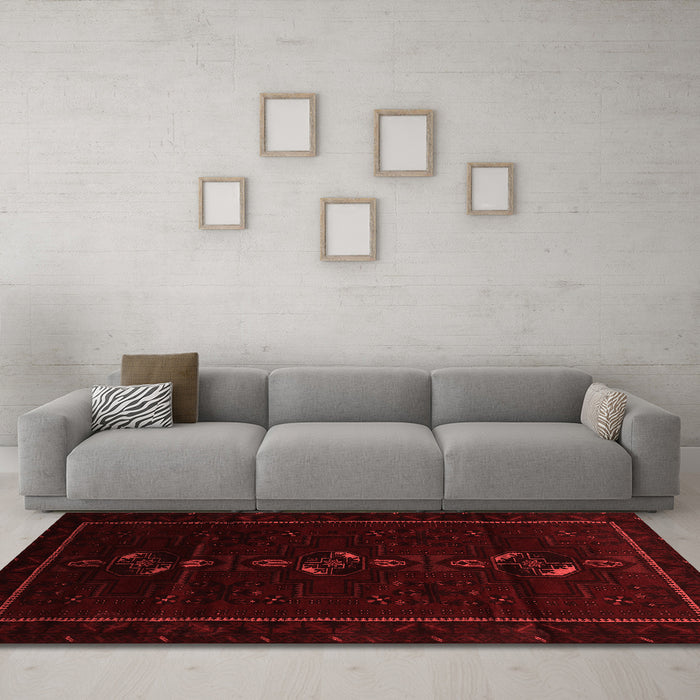 Traditional Red Washable Rugs