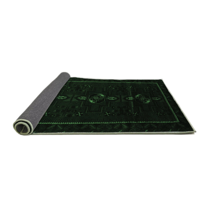 Sideview of Persian Emerald Green Traditional Rug, tr2677emgrn