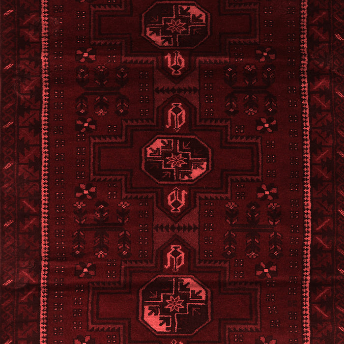 Machine Washable Persian Red Traditional Rug, wshtr2677red