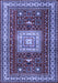 Geometric Blue Traditional Rug, tr2678blu