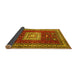 Sideview of Geometric Yellow Traditional Rug, tr2678yw