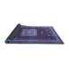 Sideview of Geometric Blue Traditional Rug, tr2678blu