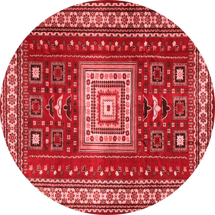 Geometric Red Traditional Rug, tr2678red
