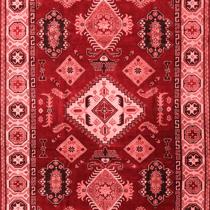Geometric Red Traditional Area Rugs