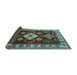 Sideview of Geometric Light Blue Traditional Rug, tr2679lblu