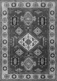 Geometric Gray Traditional Rug, tr2679gry