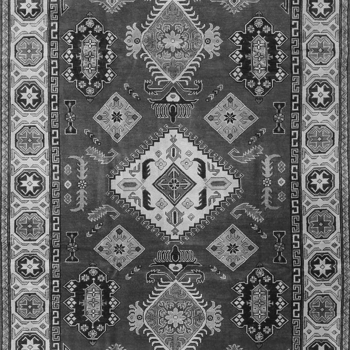 Geometric Gray Traditional Rug, tr2679gry