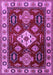 Machine Washable Geometric Purple Traditional Area Rugs, wshtr2679pur