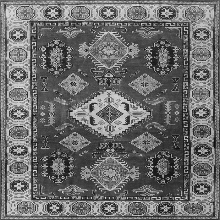 Serging Thickness of Geometric Gray Traditional Rug, tr2679gry