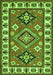 Geometric Green Traditional Rug, tr267grn