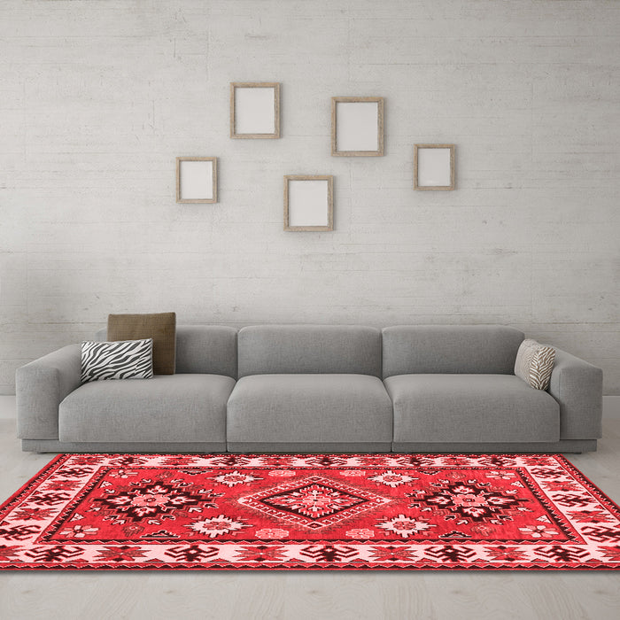 Traditional Red Washable Rugs