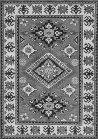 Geometric Gray Traditional Rug, tr267gry