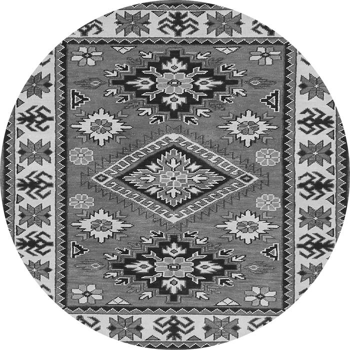Square Geometric Gray Traditional Rug, tr267gry