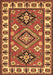 Machine Washable Geometric Brown Traditional Rug, wshtr267brn