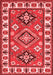 Geometric Red Traditional Area Rugs