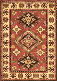 Geometric Brown Traditional Rug, tr267brn