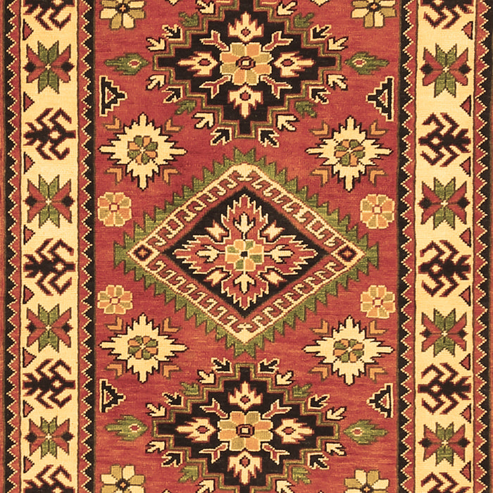 Geometric Brown Traditional Rug, tr267brn