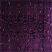 Square Machine Washable Persian Purple Traditional Area Rugs, wshtr2680pur