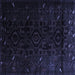 Square Persian Blue Traditional Rug, tr2680blu