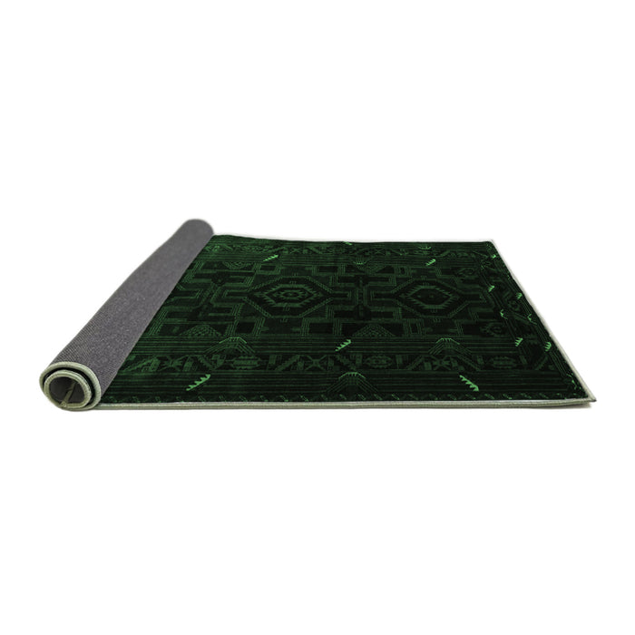 Sideview of Persian Emerald Green Traditional Rug, tr2680emgrn