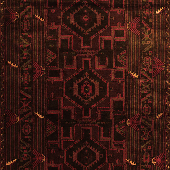 Serging Thickness of Machine Washable Persian Orange Traditional Area Rugs, wshtr2680org