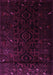 Machine Washable Persian Pink Traditional Rug, wshtr2680pnk