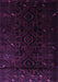 Machine Washable Persian Purple Traditional Area Rugs, wshtr2680pur