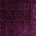 Square Machine Washable Persian Pink Traditional Rug, wshtr2680pnk