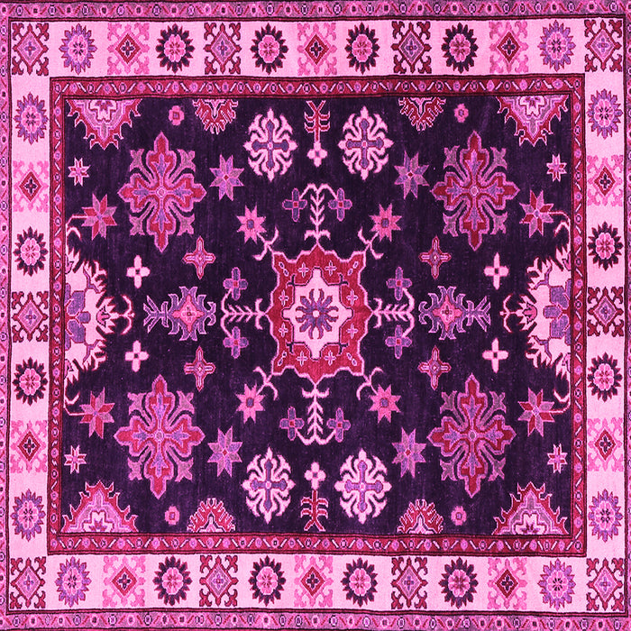 Square Persian Pink Traditional Rug, tr2681pnk