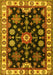 Machine Washable Persian Yellow Traditional Rug, wshtr2681yw