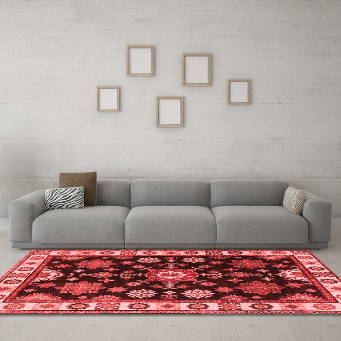 Traditional Red Washable Rugs