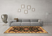 Machine Washable Persian Brown Traditional Rug in a Living Room,, wshtr2681brn