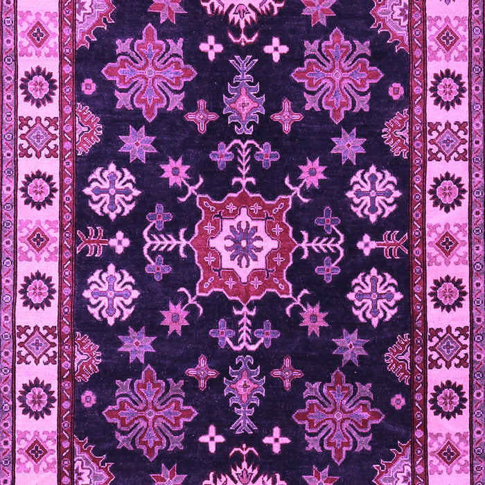 Machine Washable Persian Purple Traditional Area Rugs, wshtr2681pur