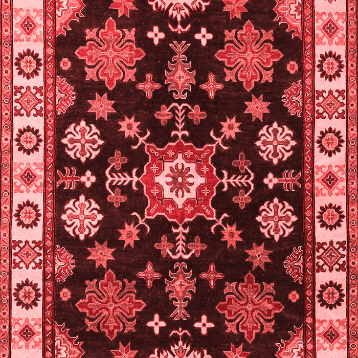 Machine Washable Persian Red Traditional Rug, wshtr2681red