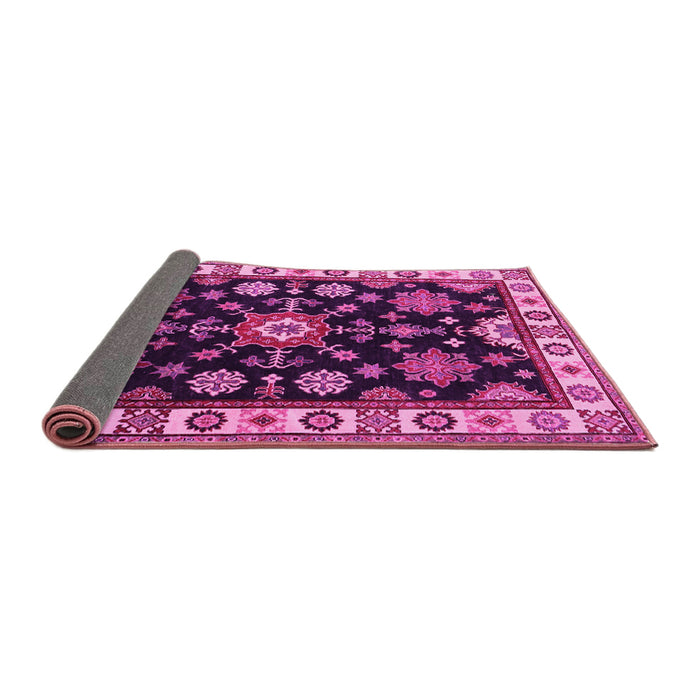 Sideview of Persian Pink Traditional Rug, tr2681pnk