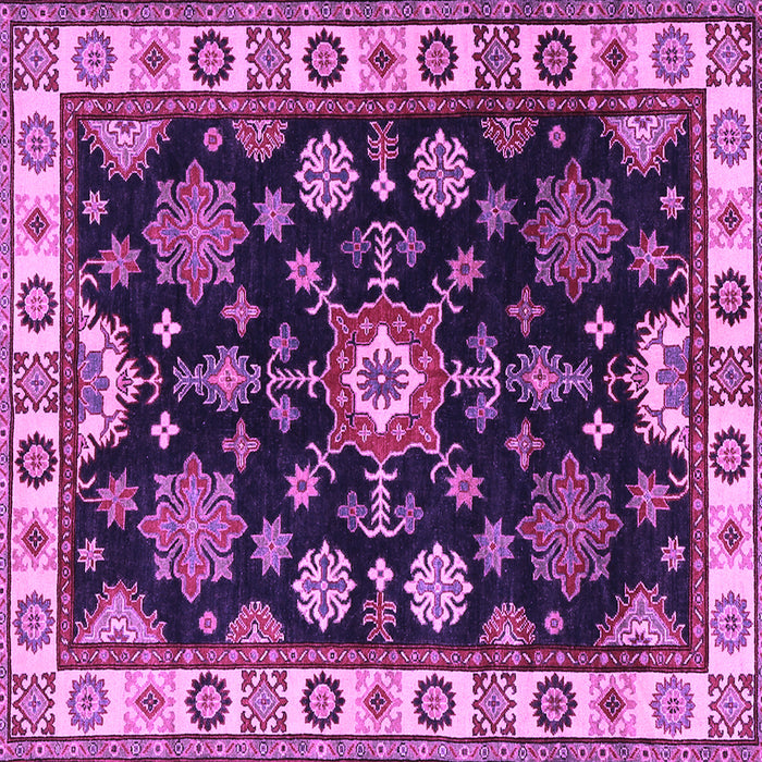 Square Persian Purple Traditional Rug, tr2681pur