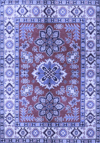 Geometric Blue Traditional Rug, tr2682blu