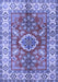 Geometric Blue Traditional Rug, tr2682blu