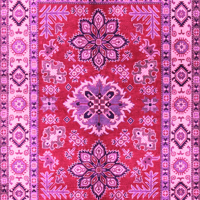 Machine Washable Geometric Pink Traditional Rug, wshtr2682pnk
